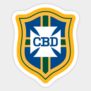 Pele Brasil 1970 CBD Soccer/Football Jersey (Front/Back Print) Sticker